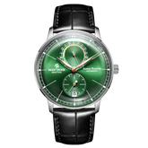 High quality RGA82B0-3 Men's 42mm Green Dial Automatic Mechanical Dress Watch - REEF TIGER Power Reserve Vintage Watches